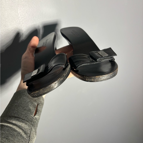 Vintage 90s Gucci Heeled Sandals Women’s Size 7.5 - Picture 4 of 9